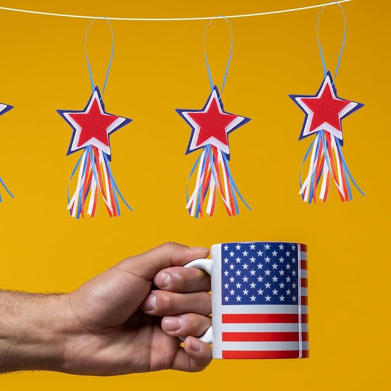 IMIKEYA 12pcs Non-Woven Fabric Independence Day Hanging Ornaments for Home and Party Decorations - Image 3